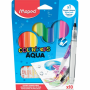MAPED ΣΧΟΛΙΚΟΣ ΜΑΡΚΑΔΟΡΟΣ ΑΚΟΥΑΡΕΛΑΣ COLOR PEPS AQUA 2,8mm WASHABLE 12τμχ 844300