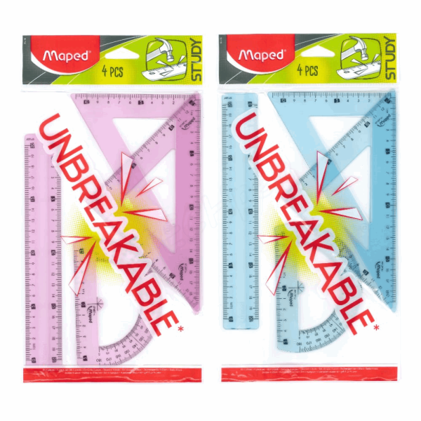 MAPED ΣΕΤ ΓΕΩΜΕΤΡΙΚΩΝ ΟΡΓΑΝΩΝ UNBREAKABLE 20cm 4τμχ 981703