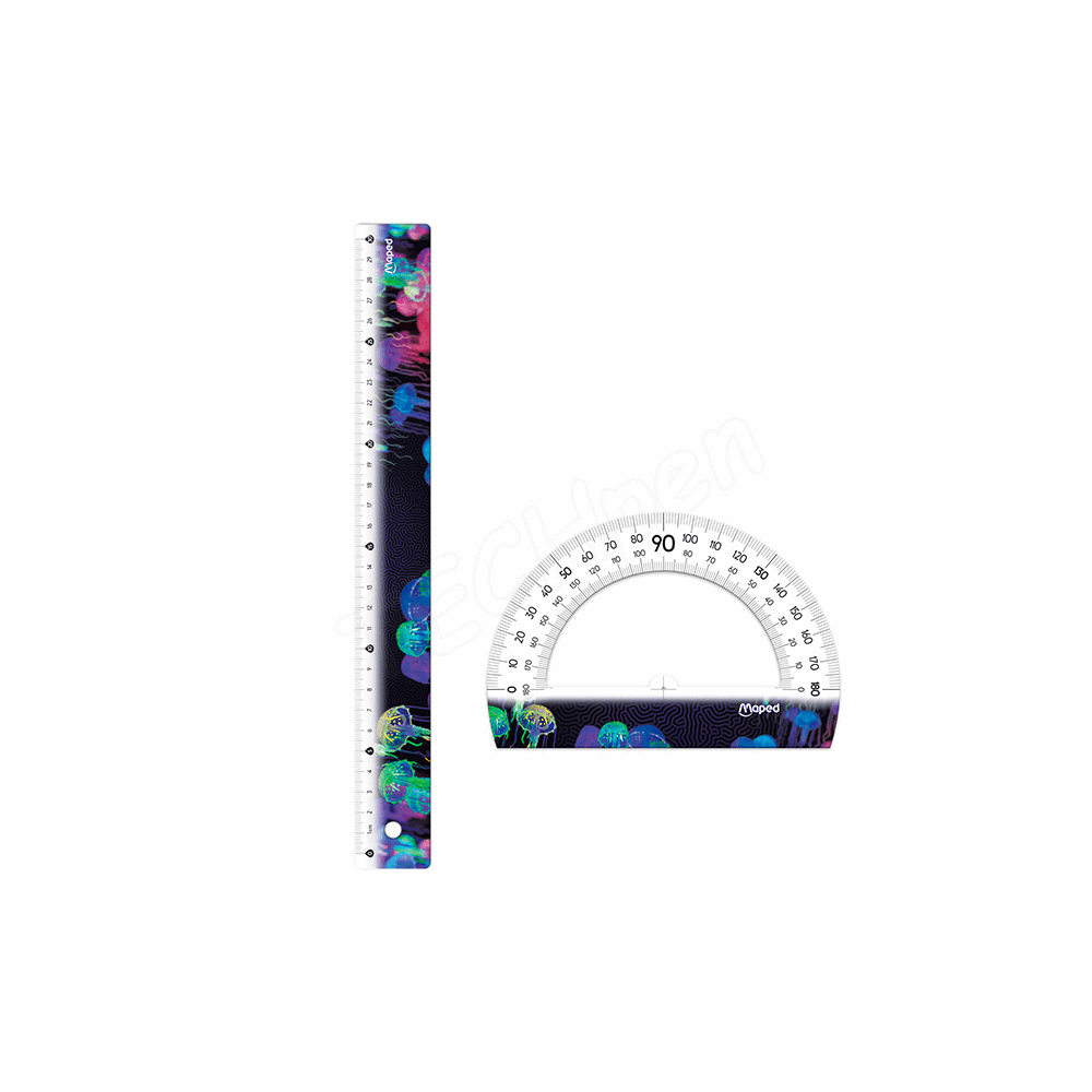 MAPED ΣΕΤ ΓΕΩΜΕΤΡΙΚΩΝ ΟΡΓΑΝΩΝ DEEPSEA PARADISE 30cm 4τμχ 981833