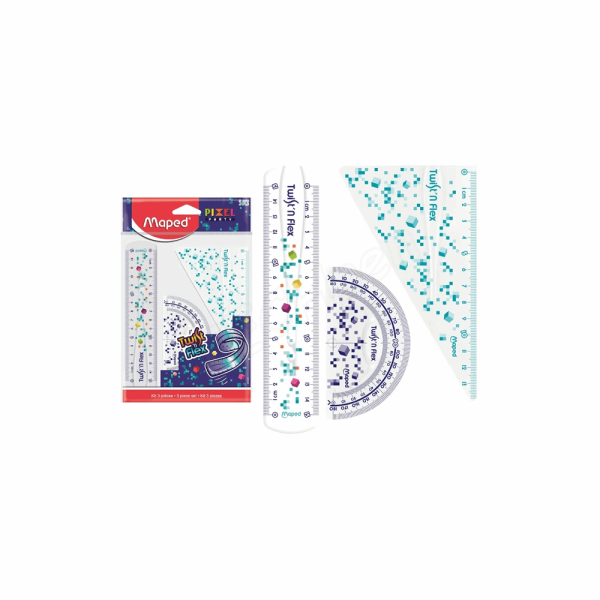 MAPED ΣΕΤ ΓΕΩΜΕΤΡΙΚΩΝ ΟΡΓΑΝΩΝ PIXEL TWIST NFLEX 15cm 3τμχ 981835