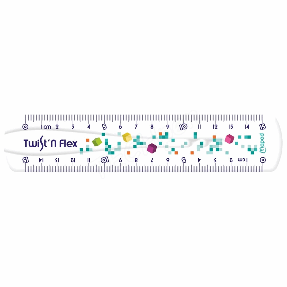 MAPED ΣΕΤ ΓΕΩΜΕΤΡΙΚΩΝ ΟΡΓΑΝΩΝ PIXEL TWIST NFLEX 15cm 3τμχ 981835