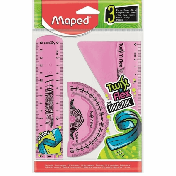 MAPED ΣΕΤ OΡΓΑΝΩΝ ΓΕΩΜΕΤΡΙΑΣ TWISTN FLEX 3τμχ 895024