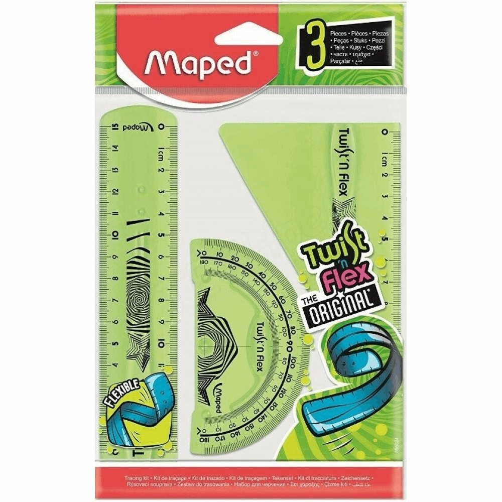 MAPED ΣΕΤ OΡΓΑΝΩΝ ΓΕΩΜΕΤΡΙΑΣ TWISTN FLEX 3τμχ 895024