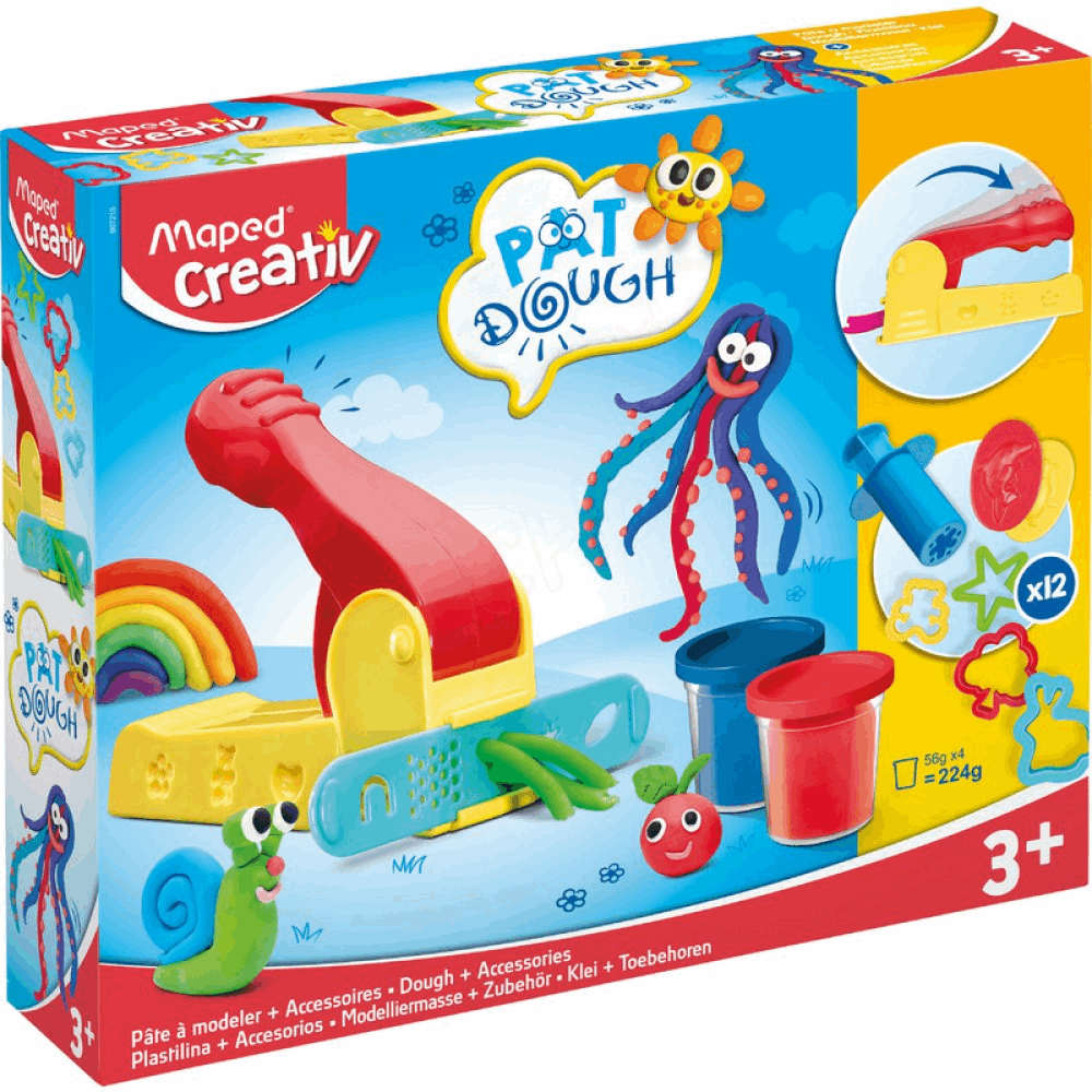 MAPED CREATIVE ΠΛΑΣΤΟΖΥΜΑΡΑΚΙ - 4 POTS & 12 ACCESSORIES 3+ 907215
