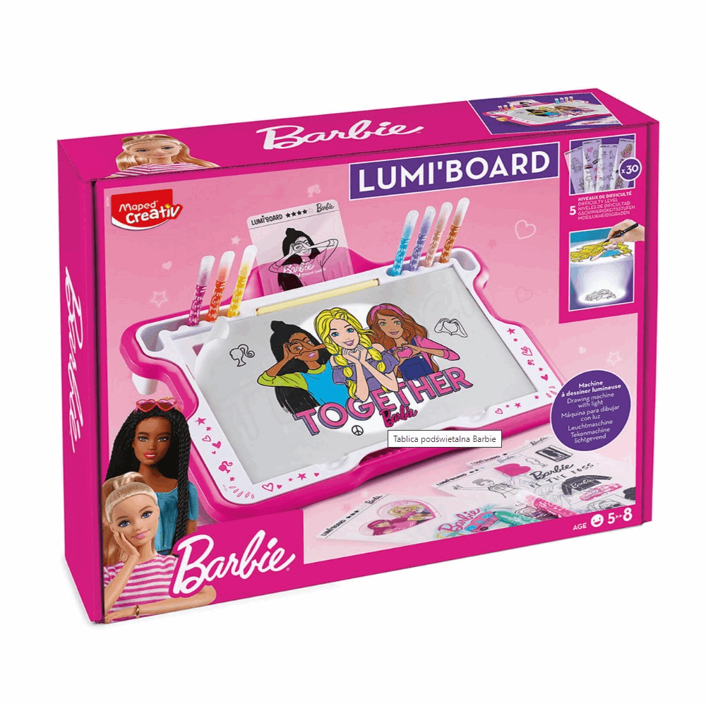 MAPED CREATIVE ΦΩΤΕΙΝΟΣ ΠΙΝΑΚΑΣ BARBIE 907061