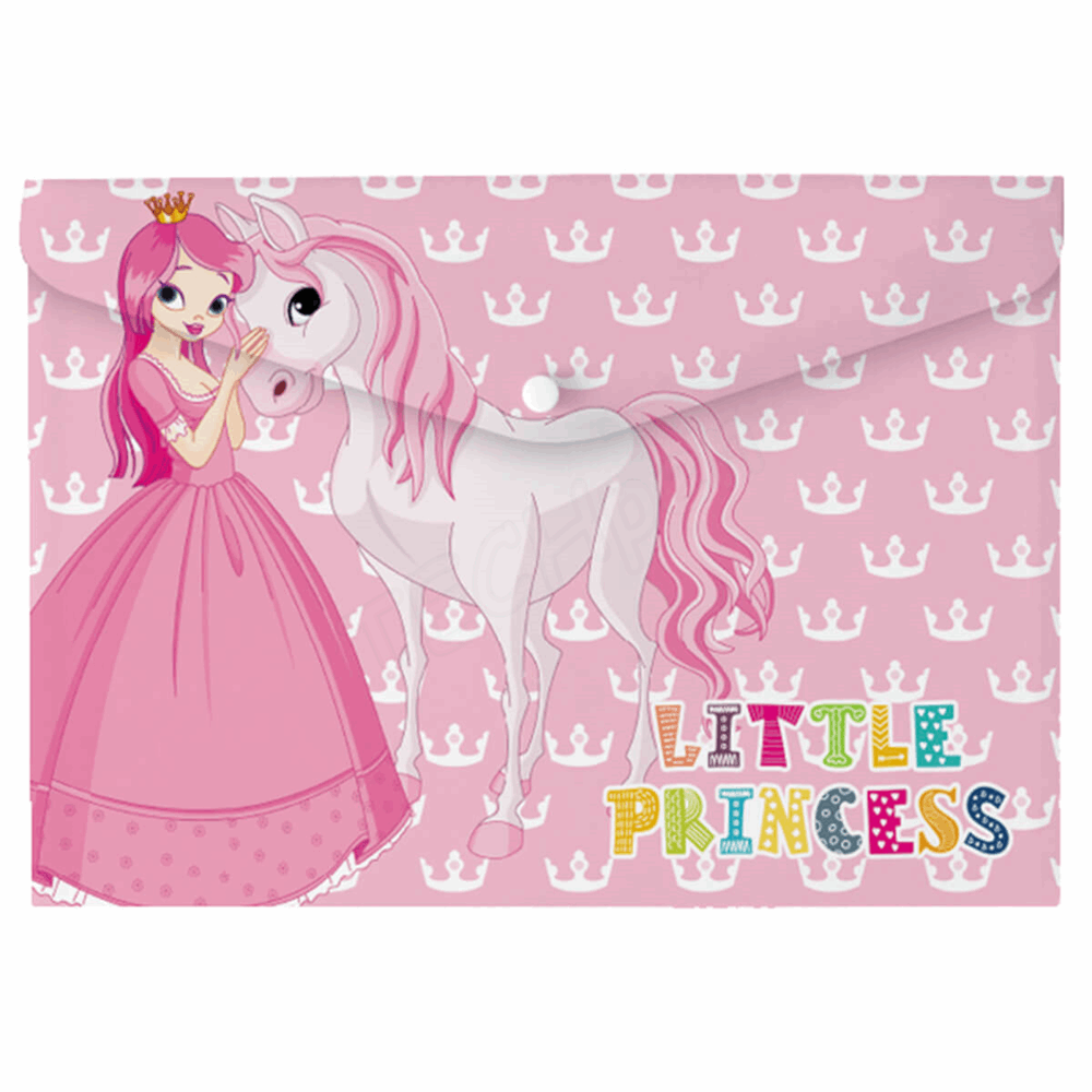 SALKO ΦΑΚΕΛΟΣ Α4 ΜΕ ΚΟΥΜΠΙ ΔΙΑΦΑΝΕΣ PRINCESS 8551