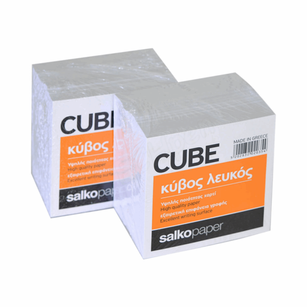 SALKO ΧΑΡΤΑΚΙΑ ΣΗΜΕΙΩΣΕΩΝ CUBE 9Χ9 700φ ΓΙΓΑΣ ΚΥΒΟΣ ΛΕΥΚΟΣ 2035
