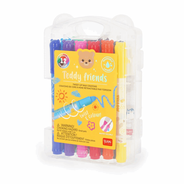 LEGAMI CRA0001 TEDDY FRIENDS - 12 CRAYONS