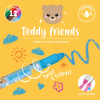 LEGAMI CRA0001 TEDDY FRIENDS - 12 CRAYONS