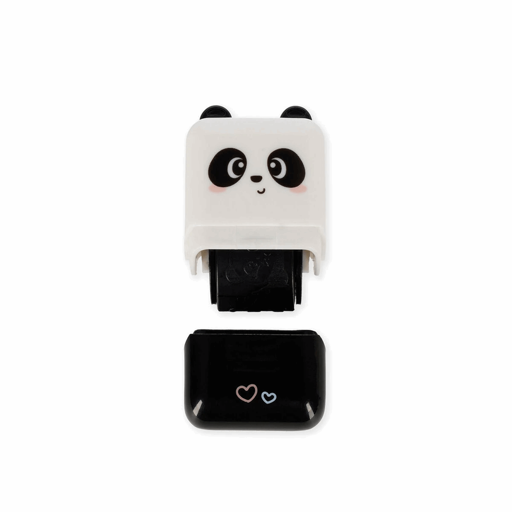 LEGAMI ROS0002 DECO ROLLER STAMP - DECORATIVE ROLLER STAMP - PANDA - BLACK INK