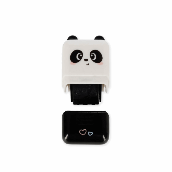 LEGAMI ROS0002 DECO ROLLER STAMP - DECORATIVE ROLLER STAMP - PANDA - BLACK INK