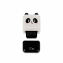 LEGAMI ROS0002 DECO ROLLER STAMP - DECORATIVE ROLLER STAMP - PANDA - BLACK INK