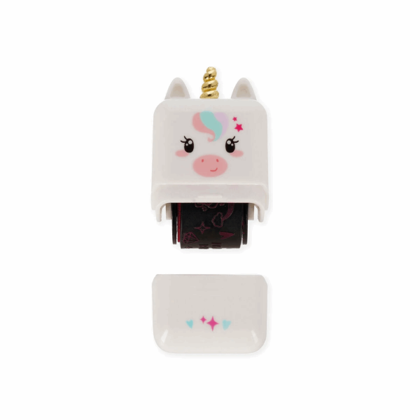 LEGAMI ROS0003 DECO ROLLER STAMP - DECORATIVE ROLLER STAMP - UNICORN - FUCHSIA INK