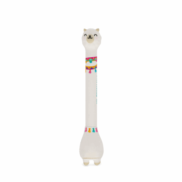 LEGAMI STG0001 STAND-INK OVATION - BALLPOINT PEN WITH BASE - LLAMA - 1 MM - SKY BLUE INK