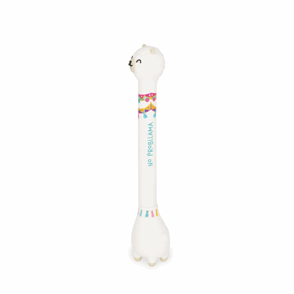 LEGAMI STG0001 STAND-INK OVATION - BALLPOINT PEN WITH BASE - LLAMA - 1 MM - SKY BLUE INK