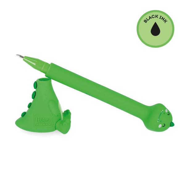 LEGAMI STG0002 STAND-INK OVATION - BALLPOINT PEN WITH BASE - DINO - 1 MM - BLACK INK