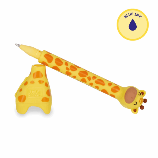 LEGAMI STG0003 STAND-INK OVATION - BALLPOINT PEN WITH BASE - GIRAFFE - 1 MM - BLUE INK