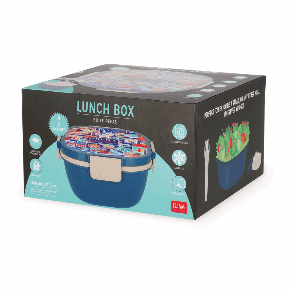 LEGAMI LBS0005 LUNCH BOX - TRAVEL - STICKERS - 1700 ML