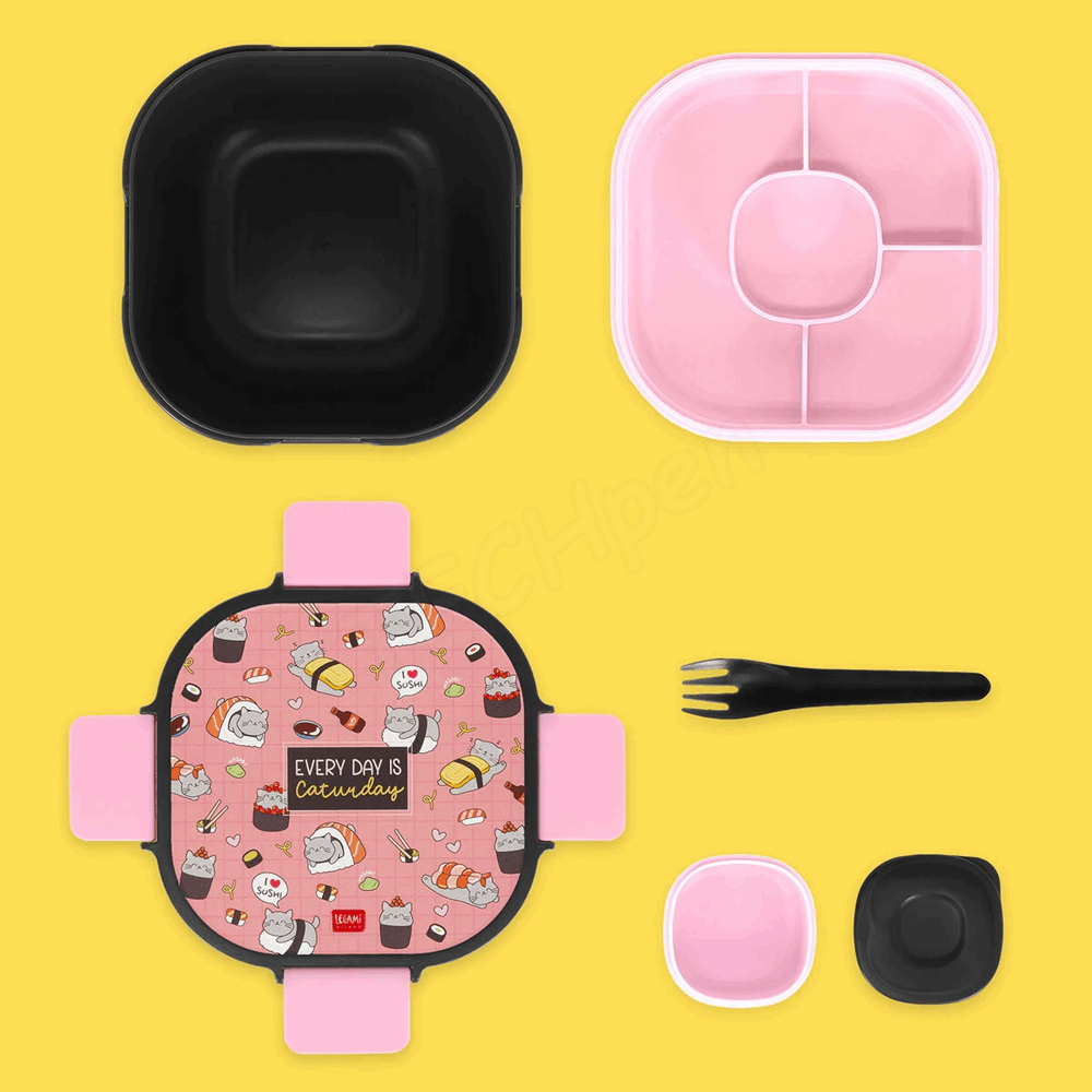 LEGAMI LBS0006 LUNCH BOX - SUSHI CAT - 1700 ML