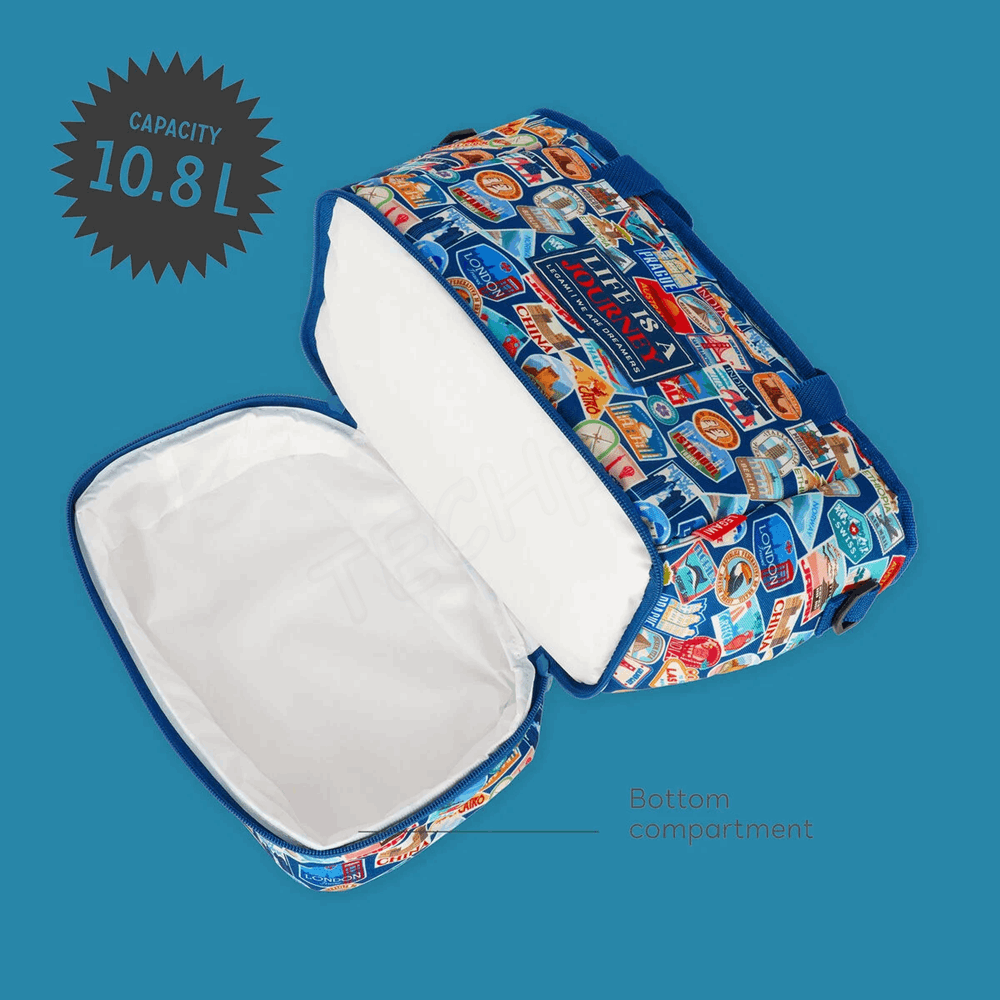 LEGAMI LLBAG0007 LUNCH BAG - TRAVEL - STICKERS - 10,8 L