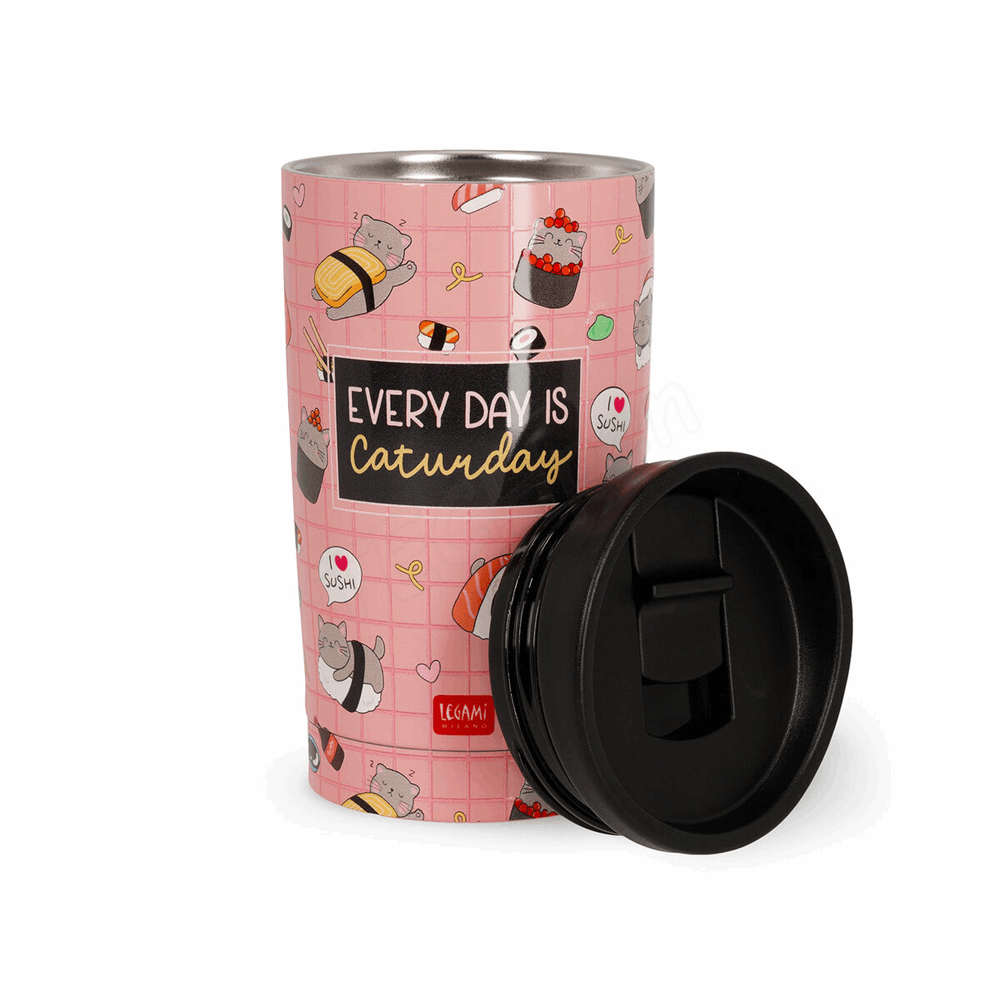 LEGAMI NTUM0007 HOT & COLD - VACUUM TUMBLER - SUSHI CAT - 275 ML
