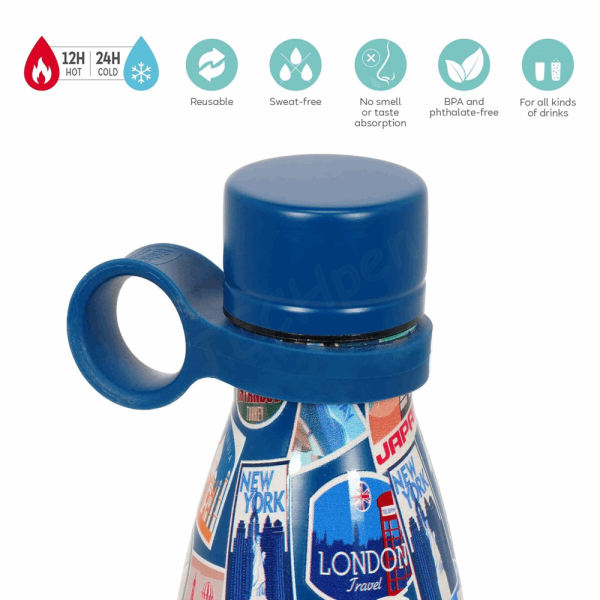 LEGAMI SSB0024 HOT & COLD - VACUUM BOTTLE - TRAVEL - STICKERS - 500 ML