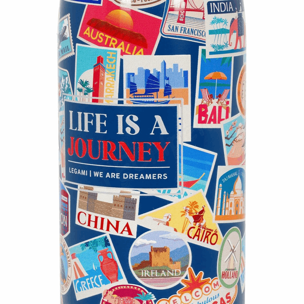 LEGAMI SSBL0011 HOT & COLD - VACUUM BOTTLE - TRAVEL - STICKERS - 800 ML