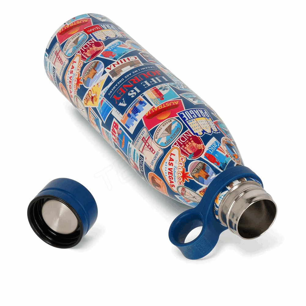 LEGAMI SSBL0011 HOT & COLD - VACUUM BOTTLE - TRAVEL - STICKERS - 800 ML
