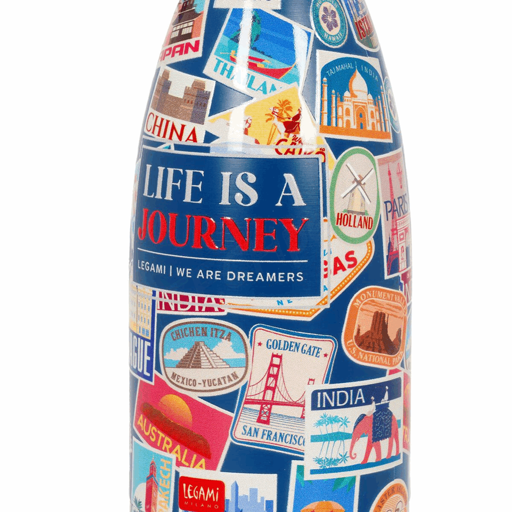 LEGAMI SSBM0006 HOT & COLD - VACUUM BOTTLE - TRAVEL - STICKERS - 300 ML