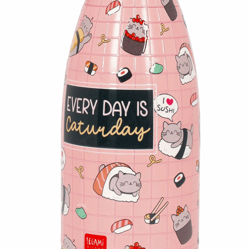 LEGAMI SSBM0007 HOT & COLD - VACUUM BOTTLE - SUSHI CAT - 300 ML