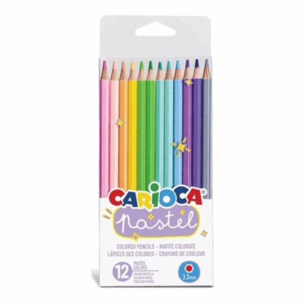 CARIOCA ΣΧΟΛΙΚΕΣ ΞΥΛΟΜΠΟΓΙΕΣ PASTEL ΣΕΤ 12 τμχ 60-91