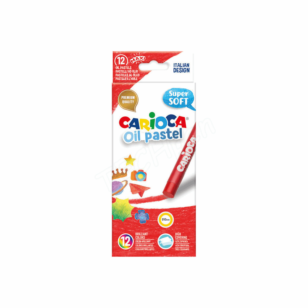 CARIOCA ΛΑΔΟΠΑΣΤΕΛ SET 12colors SUPER SOFT