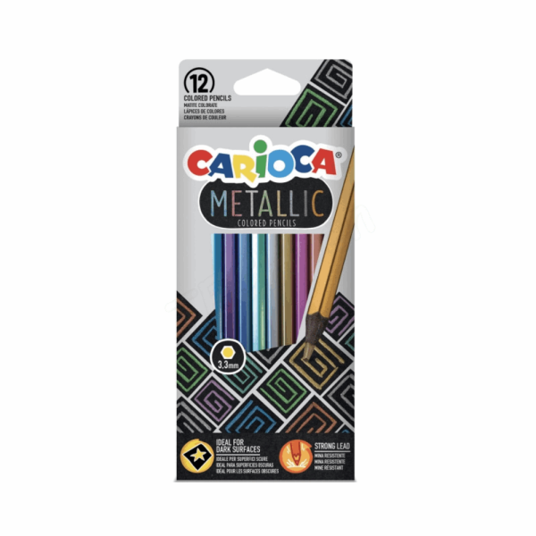 CARIOCA ΣΧΟΛΙΚΕΣ ΞΥΛΟΜΠΟΓΙΕΣ METALLIC 43164 ΣΕΤ 12τμχ 133431640
