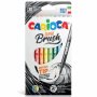 CARIOCA ΣΧΟΛΙΚΟΣ ΜΑΡΚΑΔΟΡΟΣ ΠΙΝΕΛΟ SUPER BRUSH 42937 0,8-8mm WASHABLE 10τμχ PLANT BASED INK 133010000