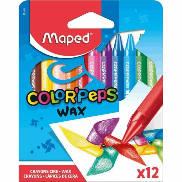MAPED KΗΡΟΜΠΟΓΙΑ WAX 12τμχ 861011