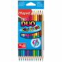 MAPED ΣΧΟΛΙΚΕΣ ΞΥΛΟΜΠΟΓΙΕΣ COLOR PEPS DUO COLORS ΣΕΤ 12τμχ 829600