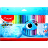 MAPED ΣΧΟΛΙΚΟΣ ΜΑΡΚΑΔΟΡΟΣ COLOR PEPS OCEAN WASHABLE 24τμχ ΣΕ ΠΛΑΣΤΙΚΗ ΘΗΚΗ 845722
