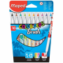 MAPED ΜΑΡΚΑΔΟΡΟΣ ΧΕΙΡΟΤΕΧΝΙΑΣ COLOR PEPS BRUSH 2,8mm WASHABLE 10τμχ 848010