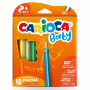 CARIOCA BABY ΞΥΛΟΜΠΟΓΙΕΣ ΜΕ ΕΡΓΟΝΟΜΙΚΟ ΚΟΡΜΟ ΣΕΤ 10τμχ 42819 ΓΙΑ ΗΛΙΚΙΕΣ 2+ 133428190