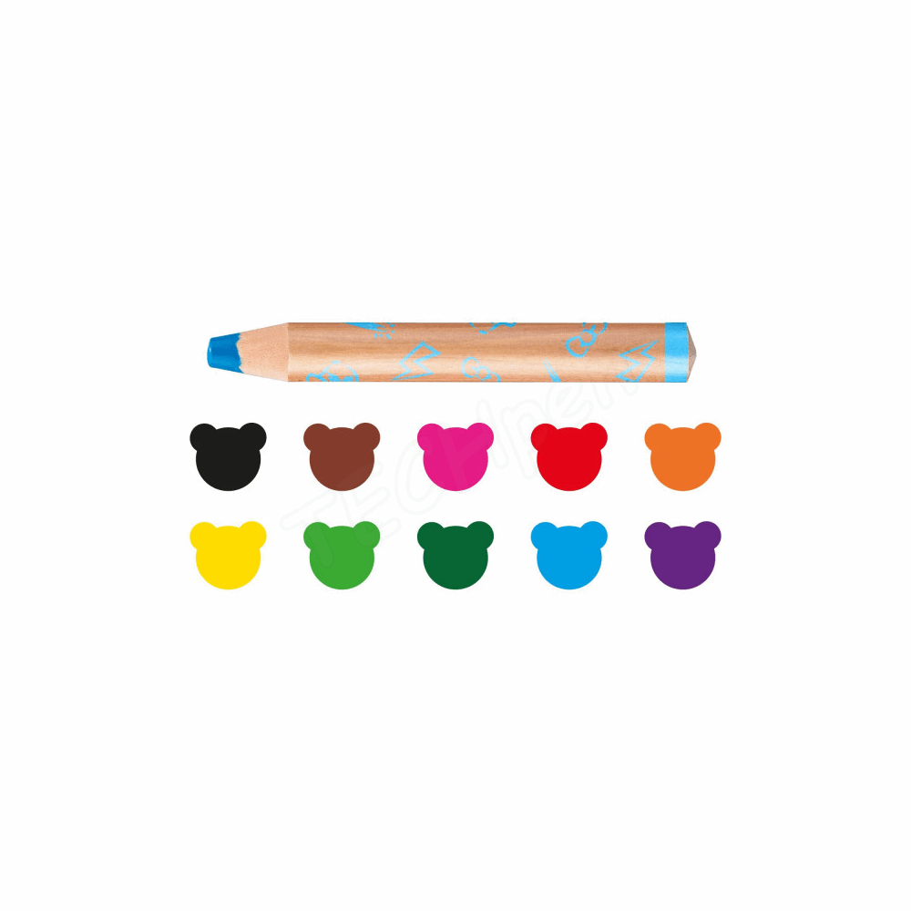 CARIOCA BABY ΞΥΛΟΜΠΟΓΙΕΣ 3 IN 1 CRAYON PENCIL AND WATERCOLOR 42818 ΣΕΤ 10τμχ ΓΙΑ ΗΛΙΚΙΕΣ 1+ 133428180