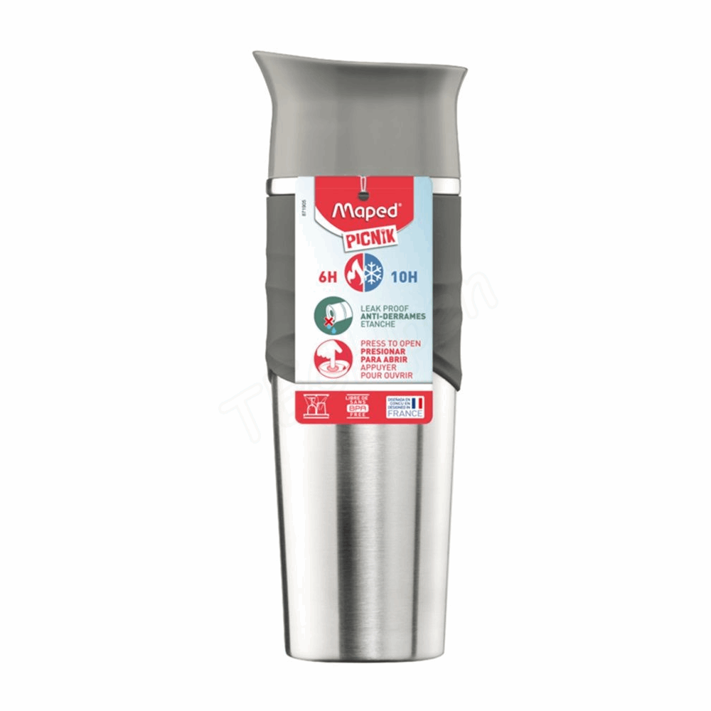 MAPED PICNIK CONCEPT ΜΠΟΥΚΑΛΙ ΙΣΟΘΕΡΜΙΚΟ ΑΝΟΞΕΙΔΩΤΟ ΓΚΡΙ 320ml