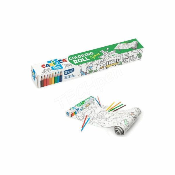CARIOCA ΣΕΤ ΖΩΓΡΑΦΙΚΗΣ COLORING ROLL JUNGLE