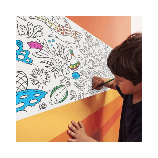 CARIOCA ΣΕΤ ΖΩΓΡΑΦΙΚΗΣ COLORING ROLL UNDER THE SEA