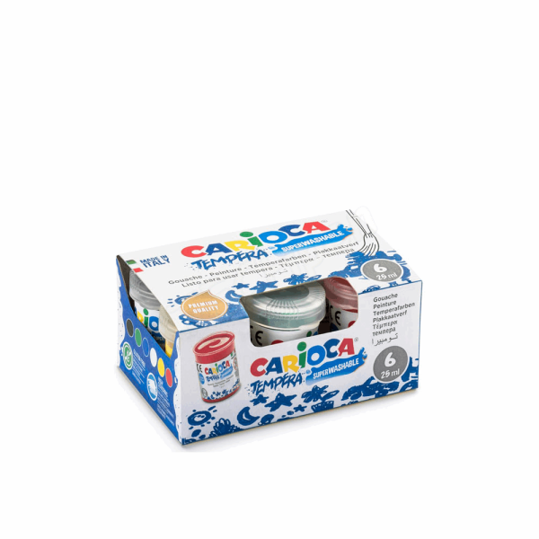 CARIOCA ΤΕΜΠΕΡΕΣ 6τμχ 25ml 133035006