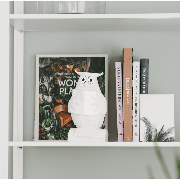 ATELIER PIERRE Daily Fable Owl Night light USB recharge WHITE | 11,8 x 11,7 x 22 cm ATP-FK-830