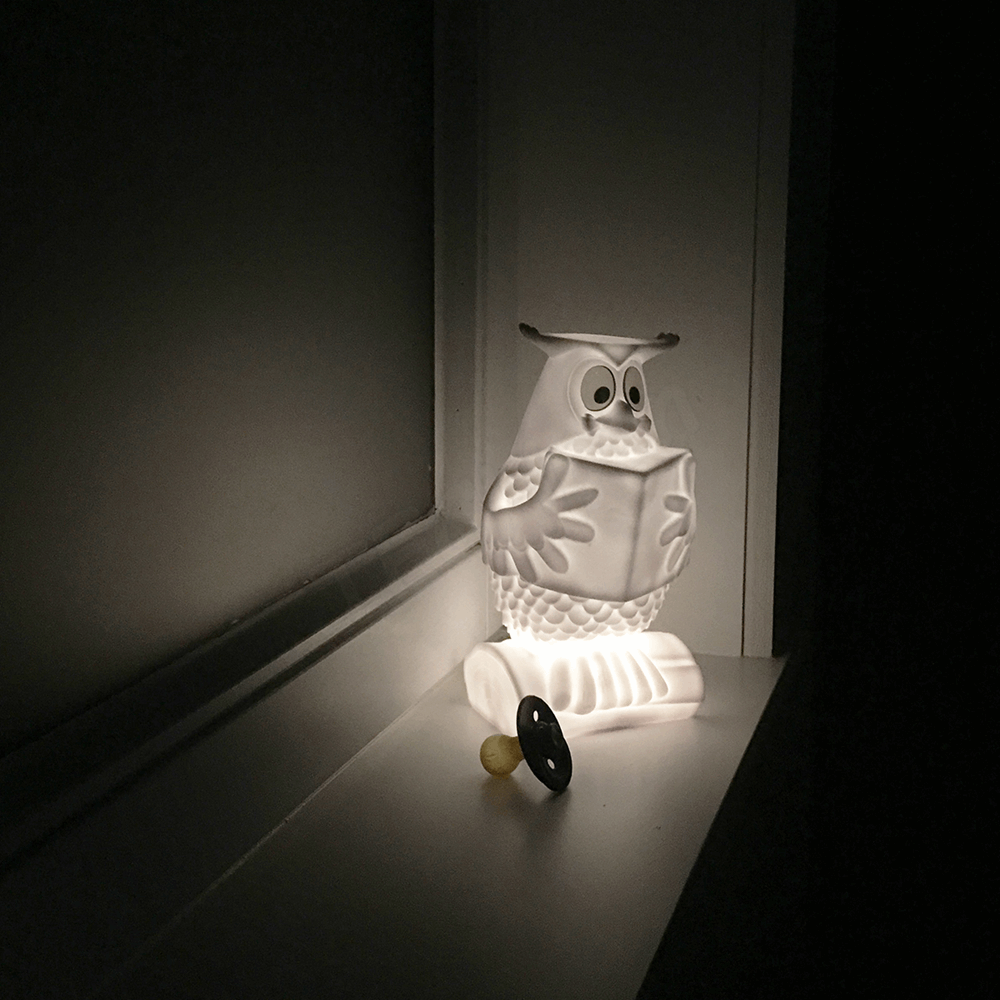 ATELIER PIERRE Daily Fable Owl Night light USB recharge WHITE | 11,8 x 11,7 x 22 cm ATP-FK-830