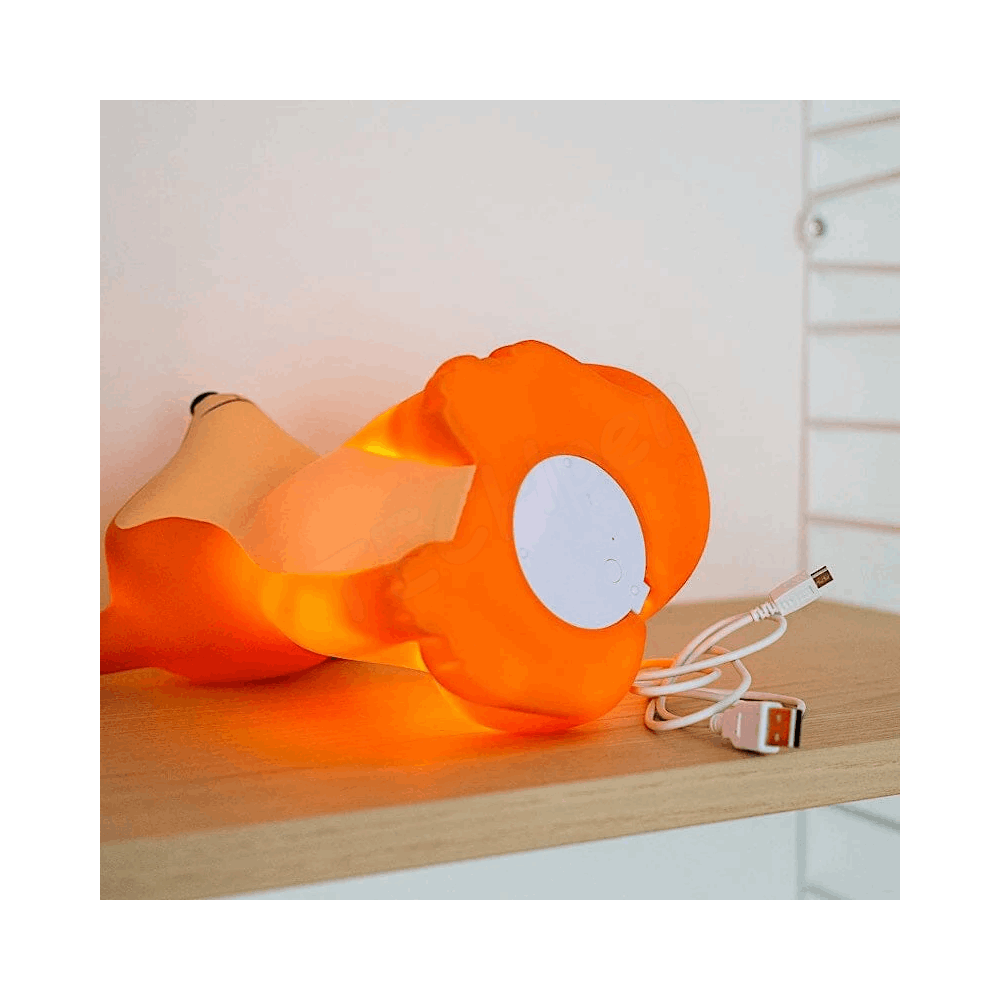 ATELIER PIERRE CESAR FOX LIGHT LED ORANGE USB recharge | H 20 x 18 x 15 cm ATP-VO-632