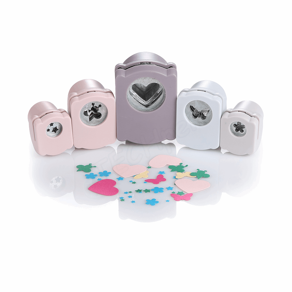 BELLTRADE Motif punch set in case: 5 punches “Animals” BEL-25200