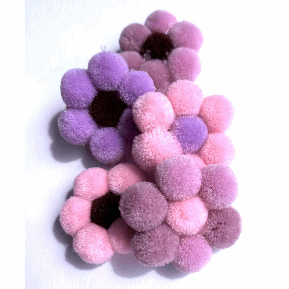 BELLTRADE Pom-pom set, 100 pcs, 