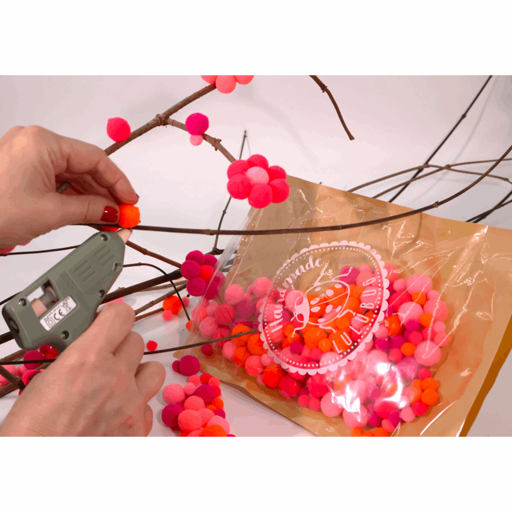 BELLTRADE Pom-pom set, 500 pcs, 
